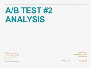 AB Test #2 Result
