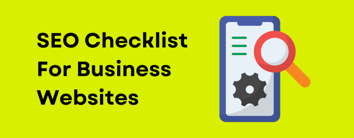 SEO checklist for business website