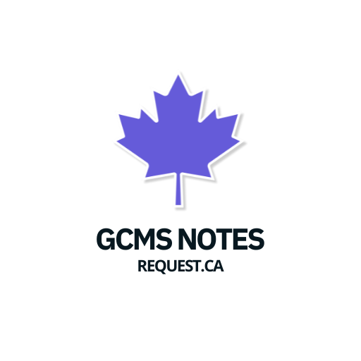 GCMS Notes Request : 