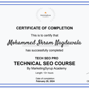 Tech SEO Pro certification